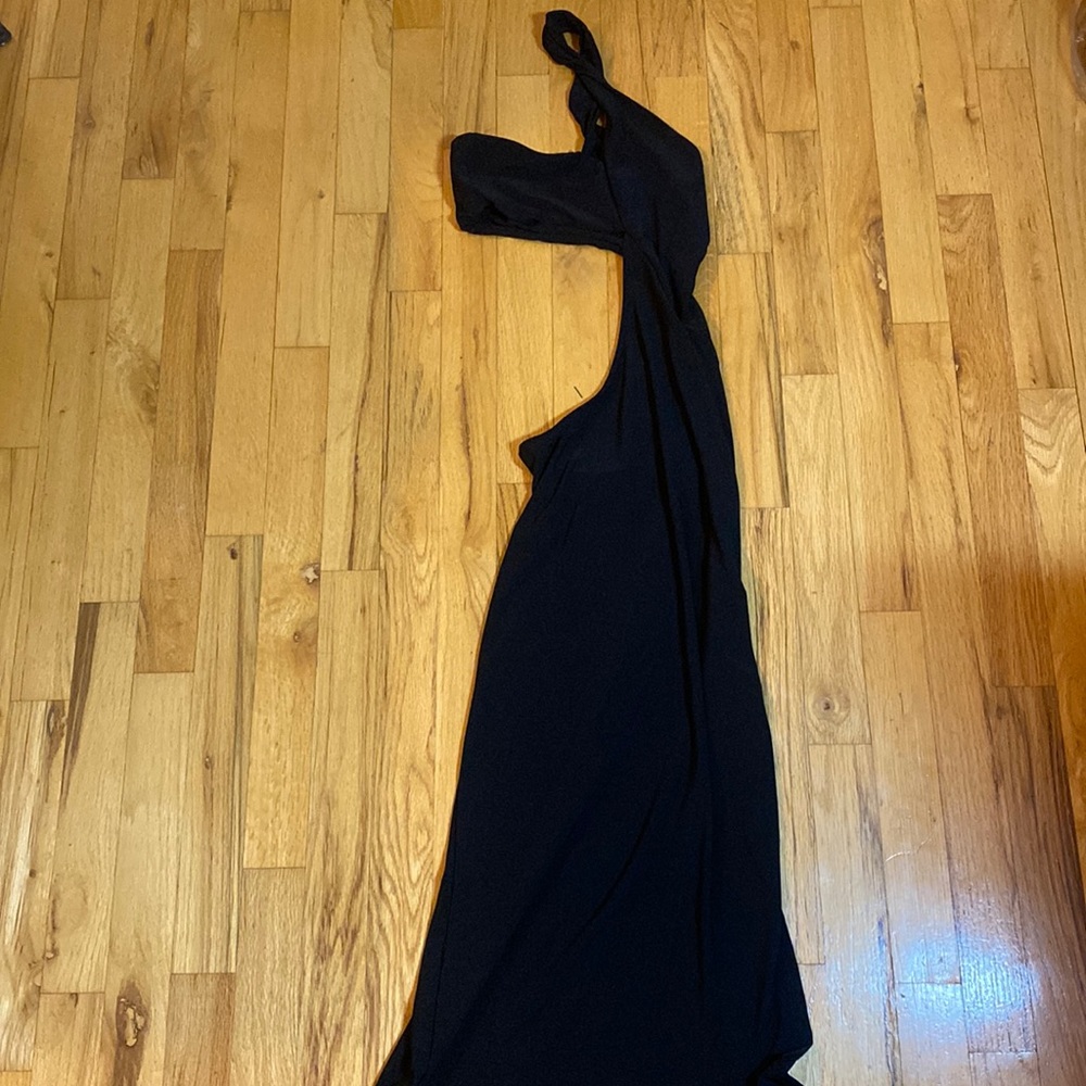 Fashion nova black maxi cut out dress XS